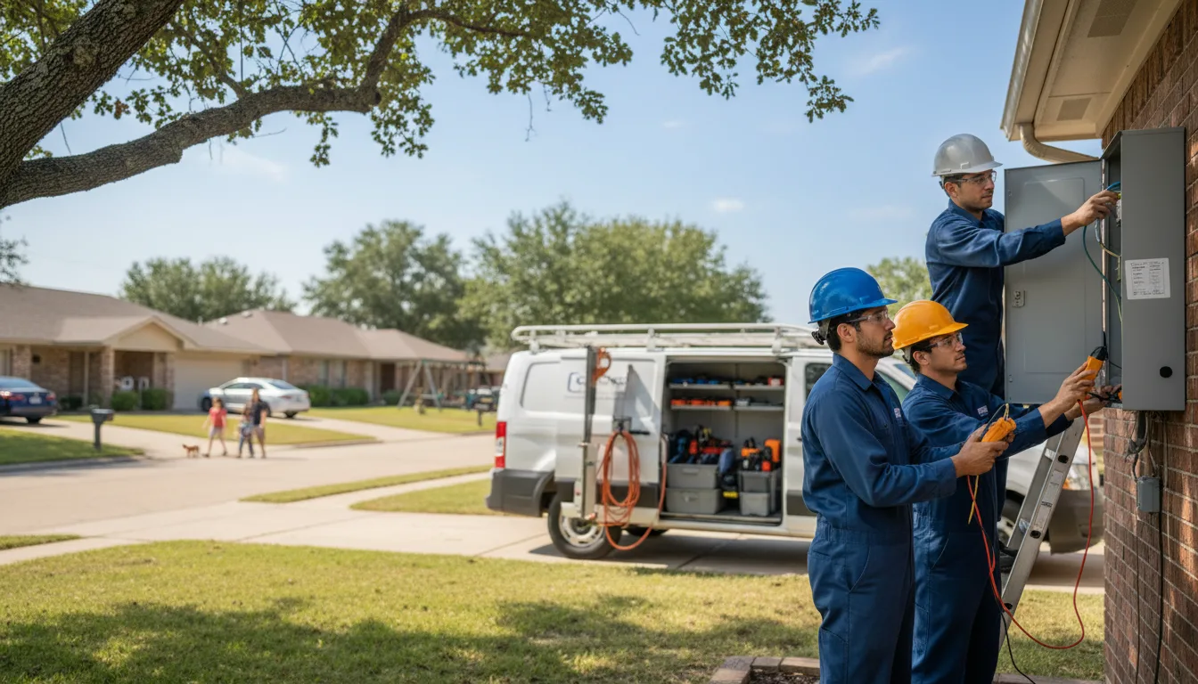 Certified electrician providing emergency electrical services in Van Wert, IA
